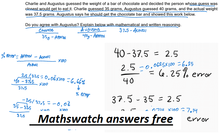 mathswatch answers free