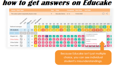 how to get answers on educake