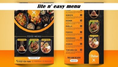 lite n' easy menu